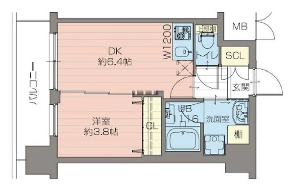 御幣島駅 徒歩2分 6階の物件間取画像